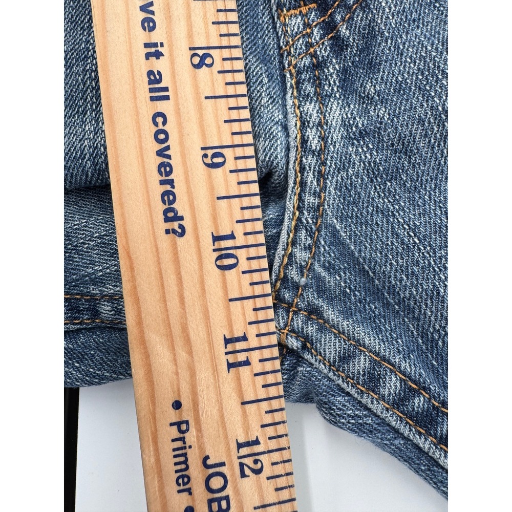 Vintage Levi's 559 Relaxed Straight Jeans Mens Size 36x34 Blue Hem Distressed - Picture 13 of 16